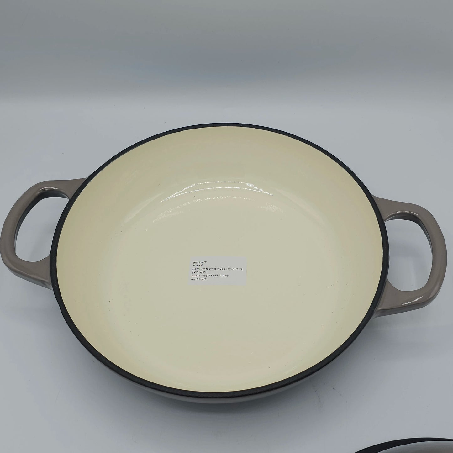 Tajine en Fonte Émaillée Premium - Dégradé Gris Ombré