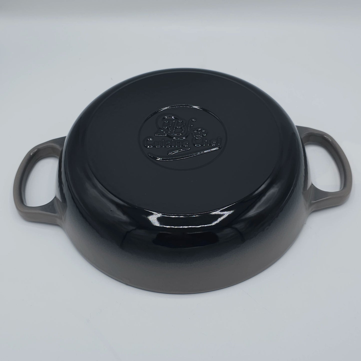 Tajine en Fonte Émaillée Premium - Dégradé Gris Ombré