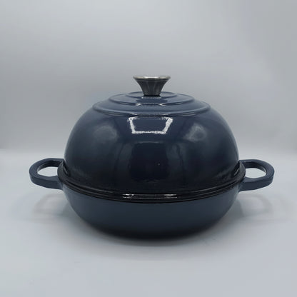 Tajine en Fonte Émaillée Premium - Bleu Océan