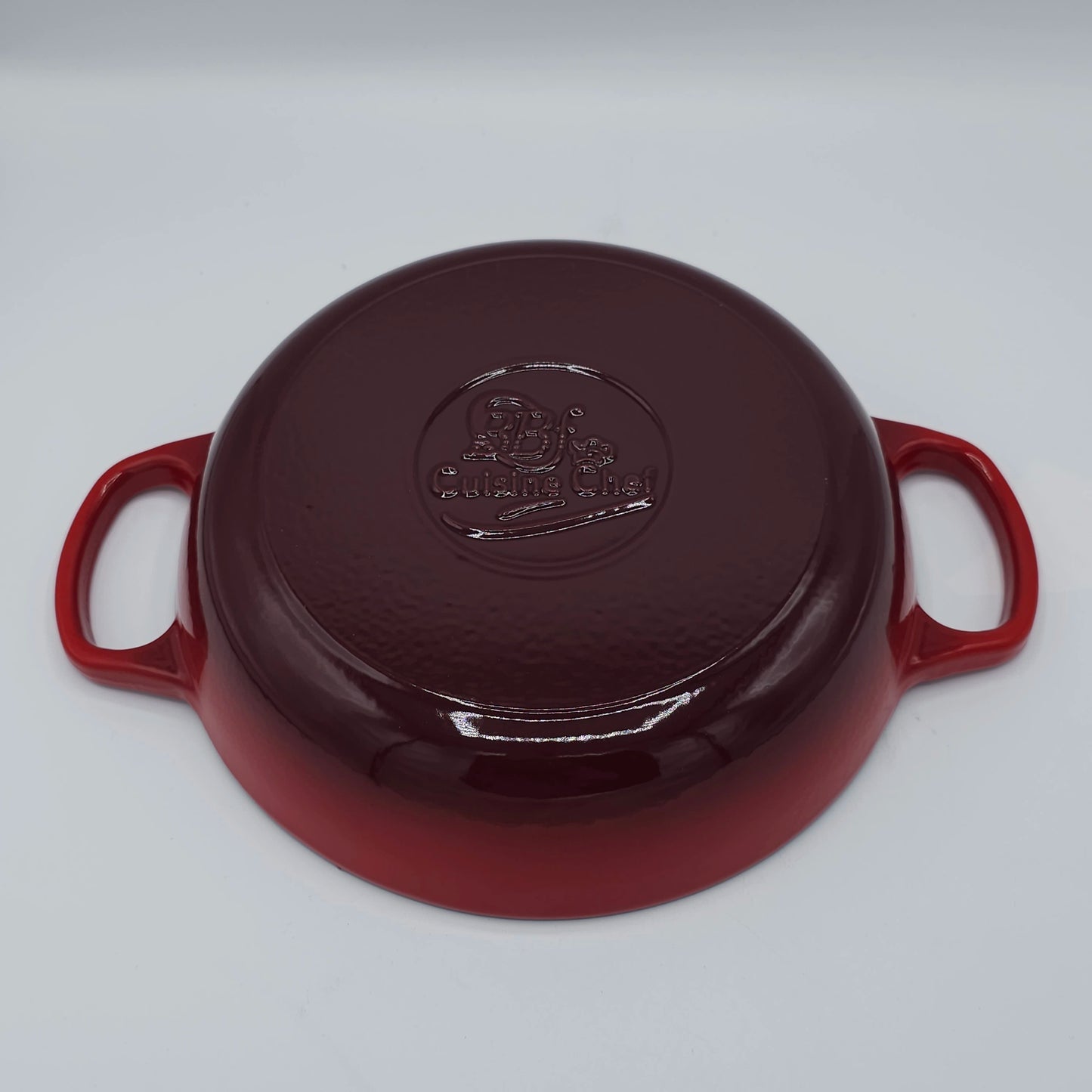 Tajine en Fonte Émaillée Rouge Cerise | Cloche de Cuisson Artisanale Premium