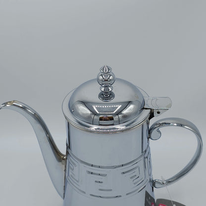 Théière Orientale en Acier Inoxydable Haut de Gamme - Motif Grec "AlSie"