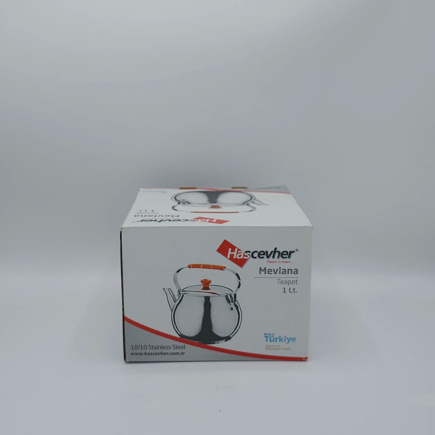 Théière Turque Authentique en Inox Hascevher (1L)
