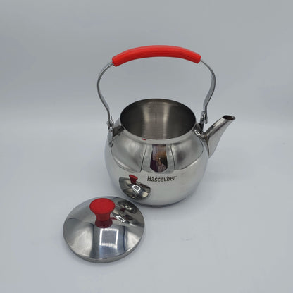 Théière Turque Authentique en Inox Hascevher (1L)