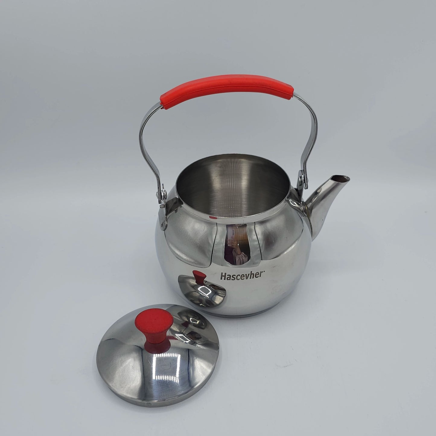Théière Turque Authentique en Inox Hascevher (1L)