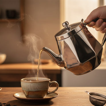Théière Design en Acier Inoxydable 18/8 (0.9L)
