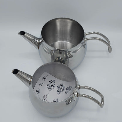 Double Théière Turque en Acier Inoxydable