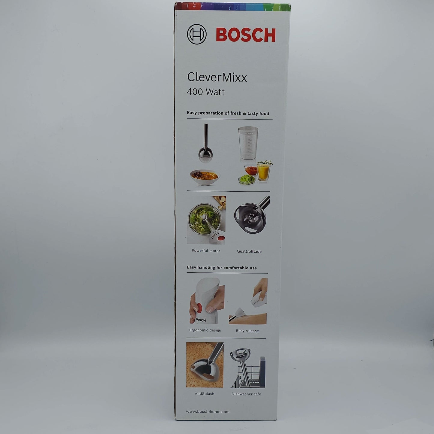 Mixeur Plongeant Bosch CleverMixx 400W - Pied Inox & Gobelet Doseur