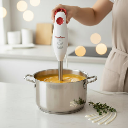 Mixeur Plongeant Moulinex Turbomix 350W - Pied Inox & Gobelet 800ml