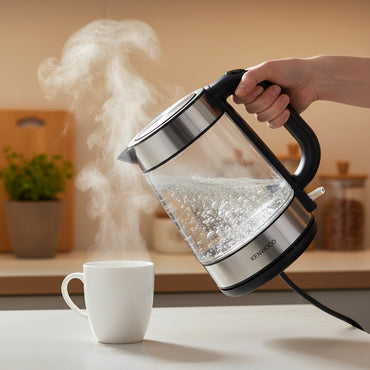 Bouilloire en Verre Kenwood ZJG08 - 1,7L & 2200W | Ébullition Rapide