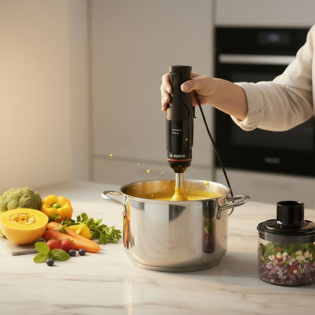 Bosch ErgoMaster Serie 4 – Mixeur Plongeant Multifonction 1000W avec Accessoires