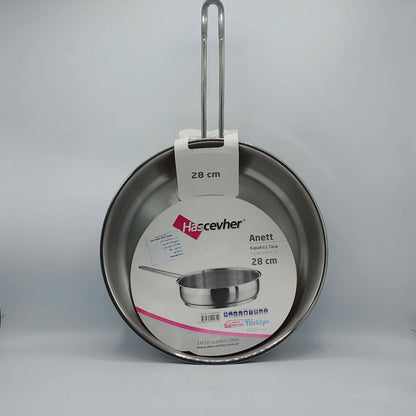 Poêle Professionnelle Hascevher Anett en Acier Inox - 28 cm