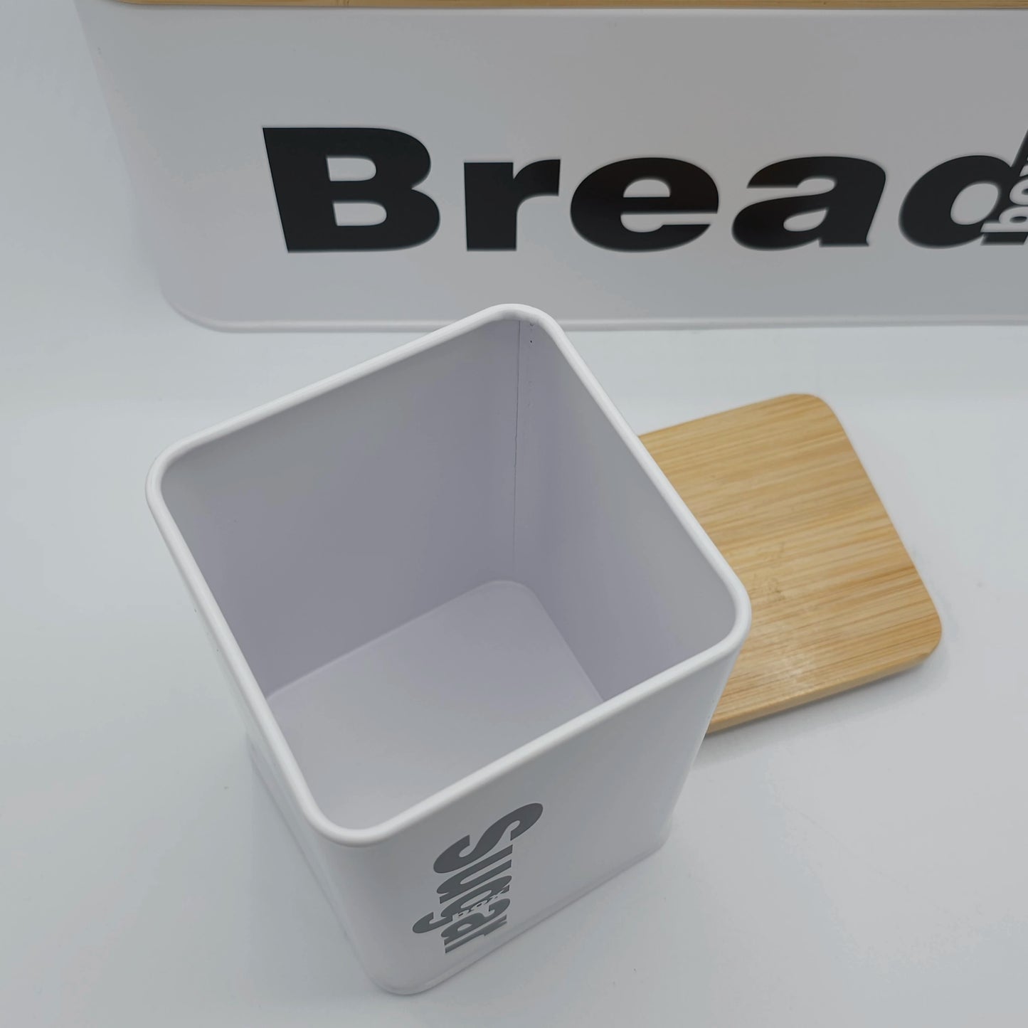 Set de Rangement Cuisine Design – Boîte à Pain & Trio de Bocaux