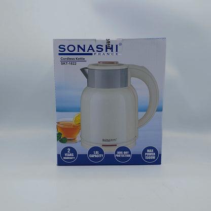 Bouilloire Sans Fil Sonashi SKT-1822 - 1.8L - Design Élégant et Sécurisé