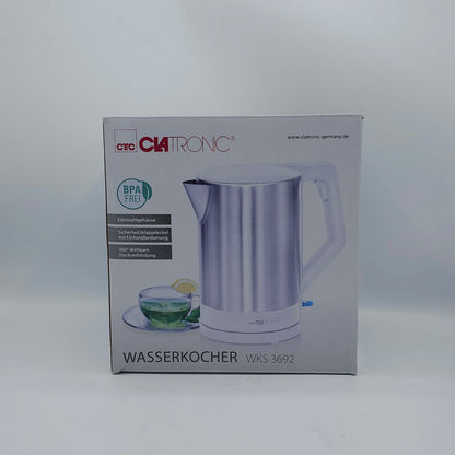 Bouilloire Électrique Clatronic WKS 3692 - Inox & Design Compact - Sans BPA