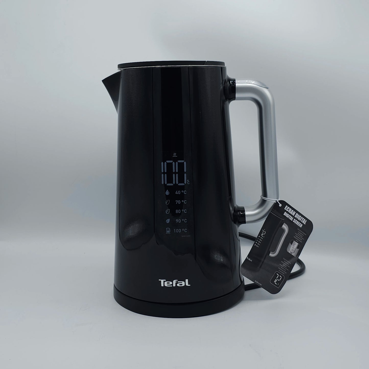 Bouilloire Électrique Tefal Smart'n Light - 1.7L, Écran Digital, 5 Températures