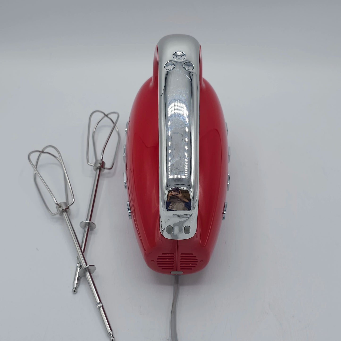Batteur Électrique Manuel Smeg Style Années 50 - Rouge Passion