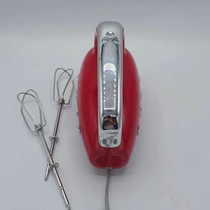 Batteur Électrique Manuel Smeg Style Années 50 - Rouge Passion