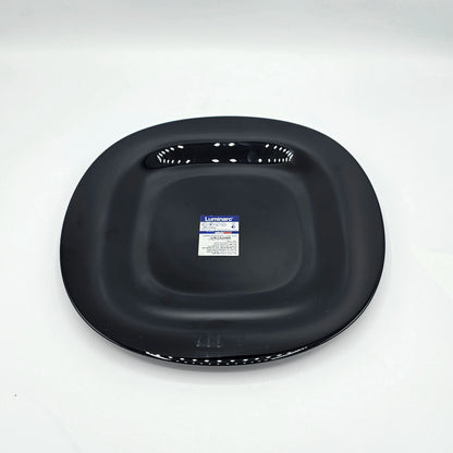 Assiette Plate Carrée Noire - Collection Luminarc Carine