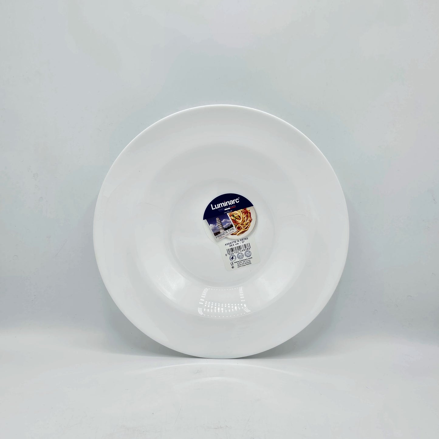 Assiette à Pâtes Blanche – Collection Luminarc Friend’s Time