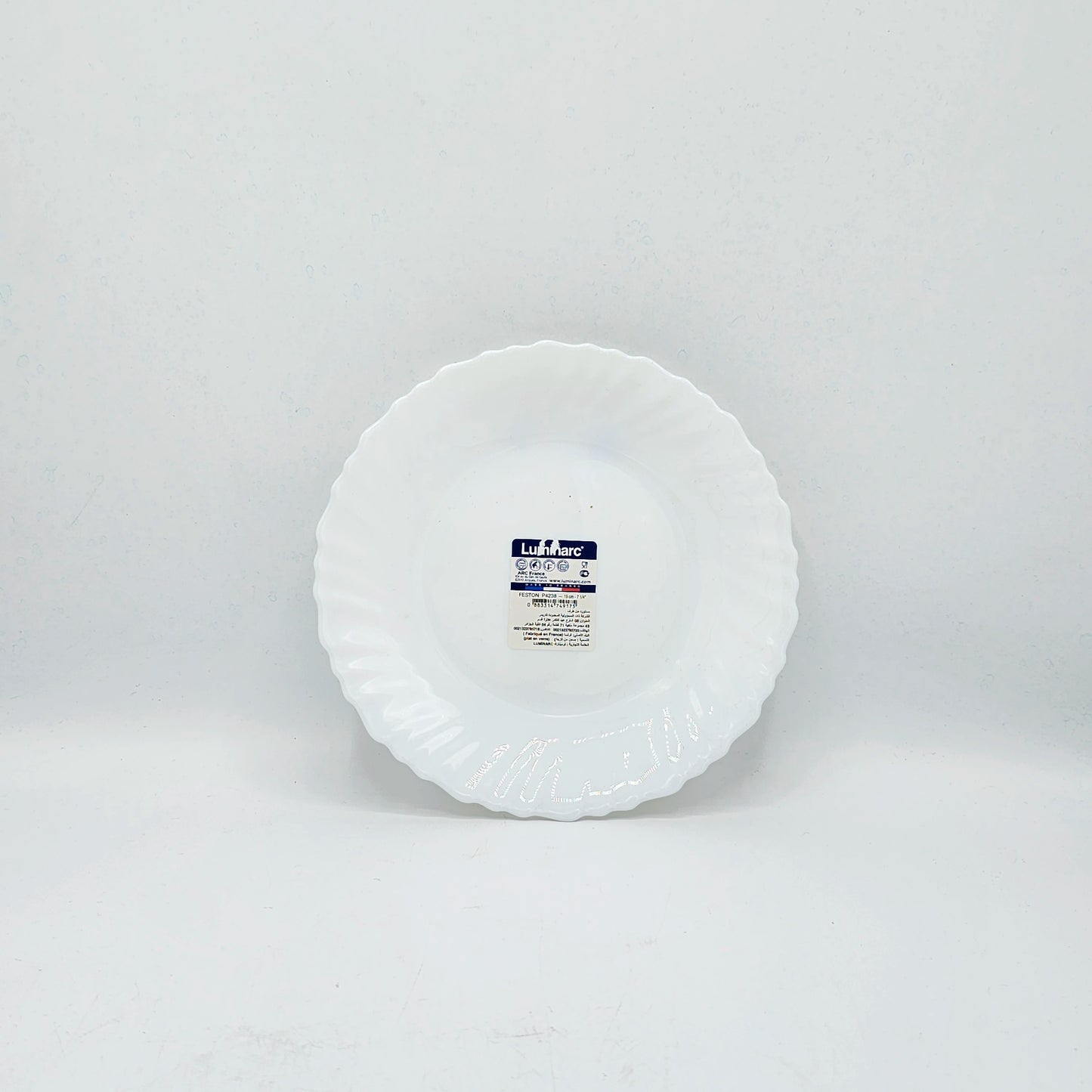 Assiette à Dessert Blanche – Collection Luminarc Feston
