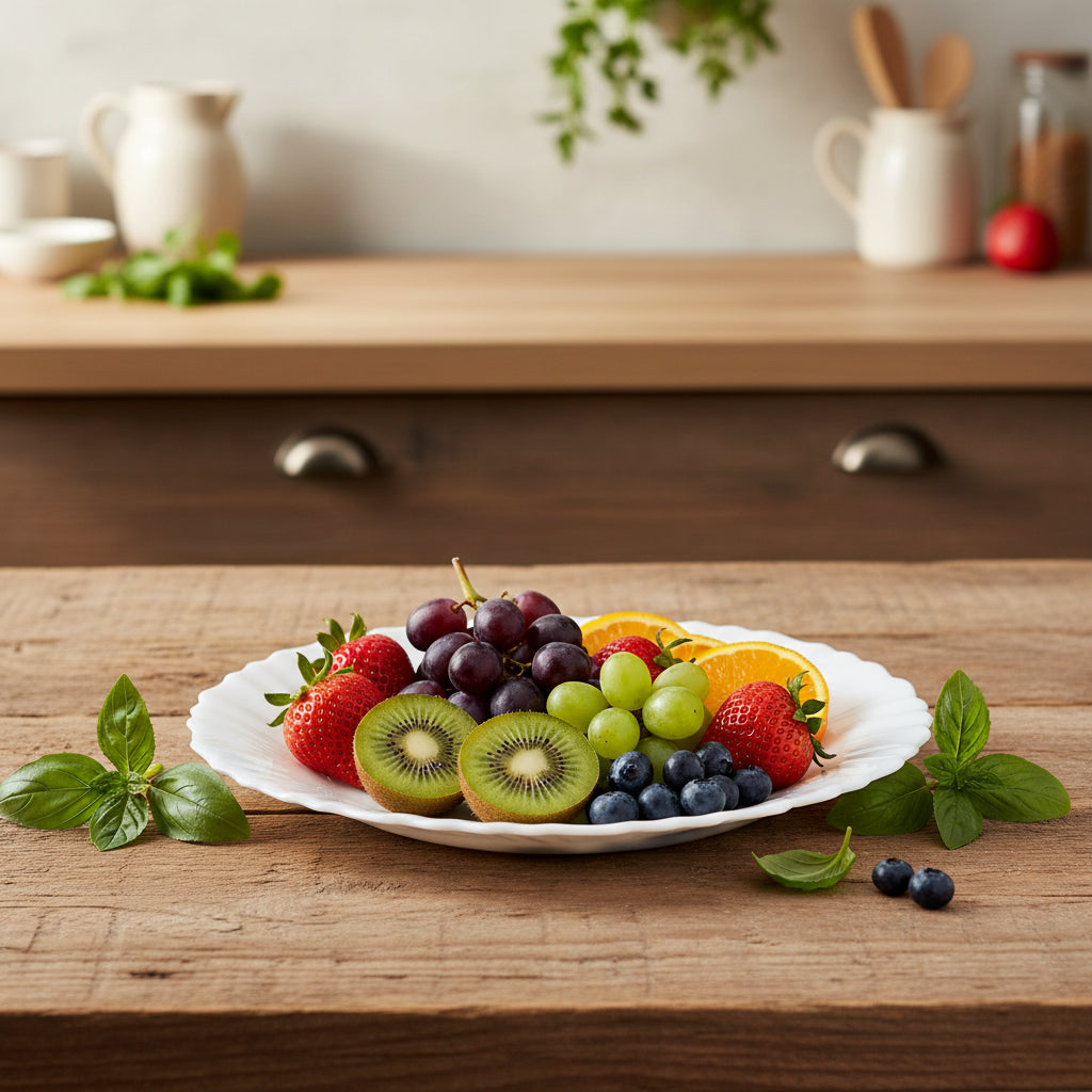 Assiette à Dessert Blanche – Collection Luminarc Feston