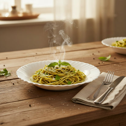 Assiette Creuse Feston Blanche – Collection Luminarc Feston