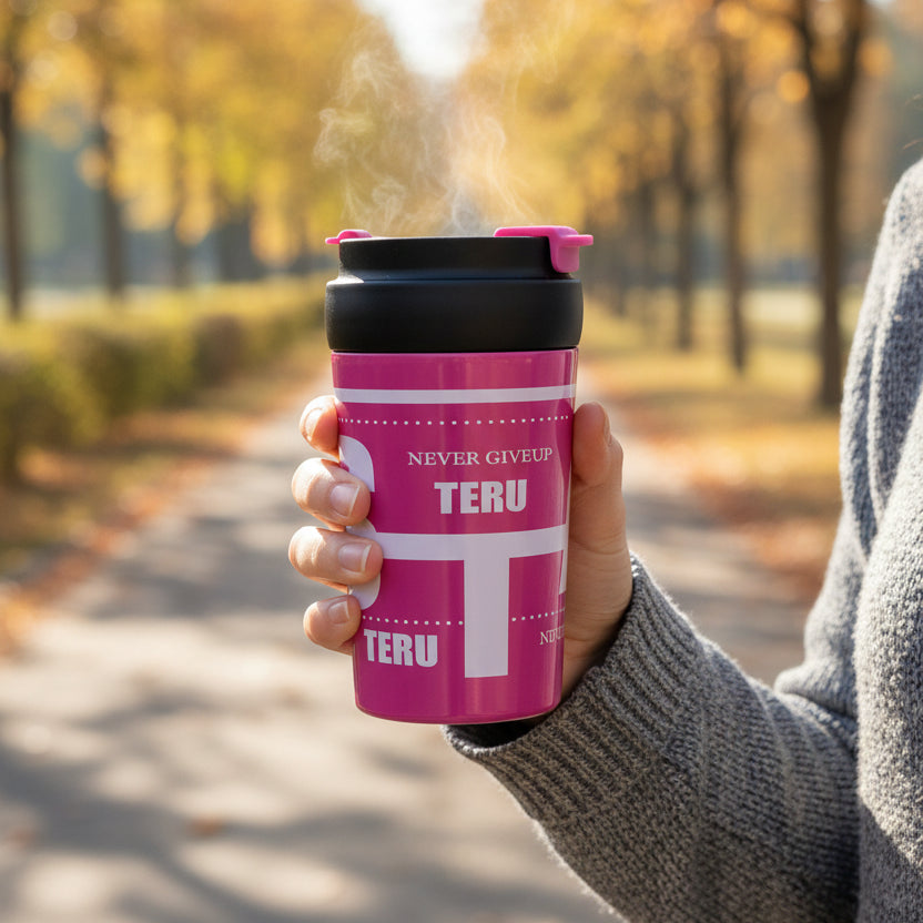 Mug de Voyage Isotherme Inox 400ml - Maintien Chaud & Froid