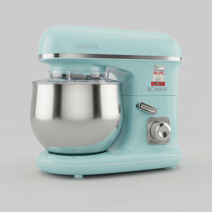 Robot Pâtissier Multifonction Bomann 1100W – Robot Pétrisseur Vintage 5L