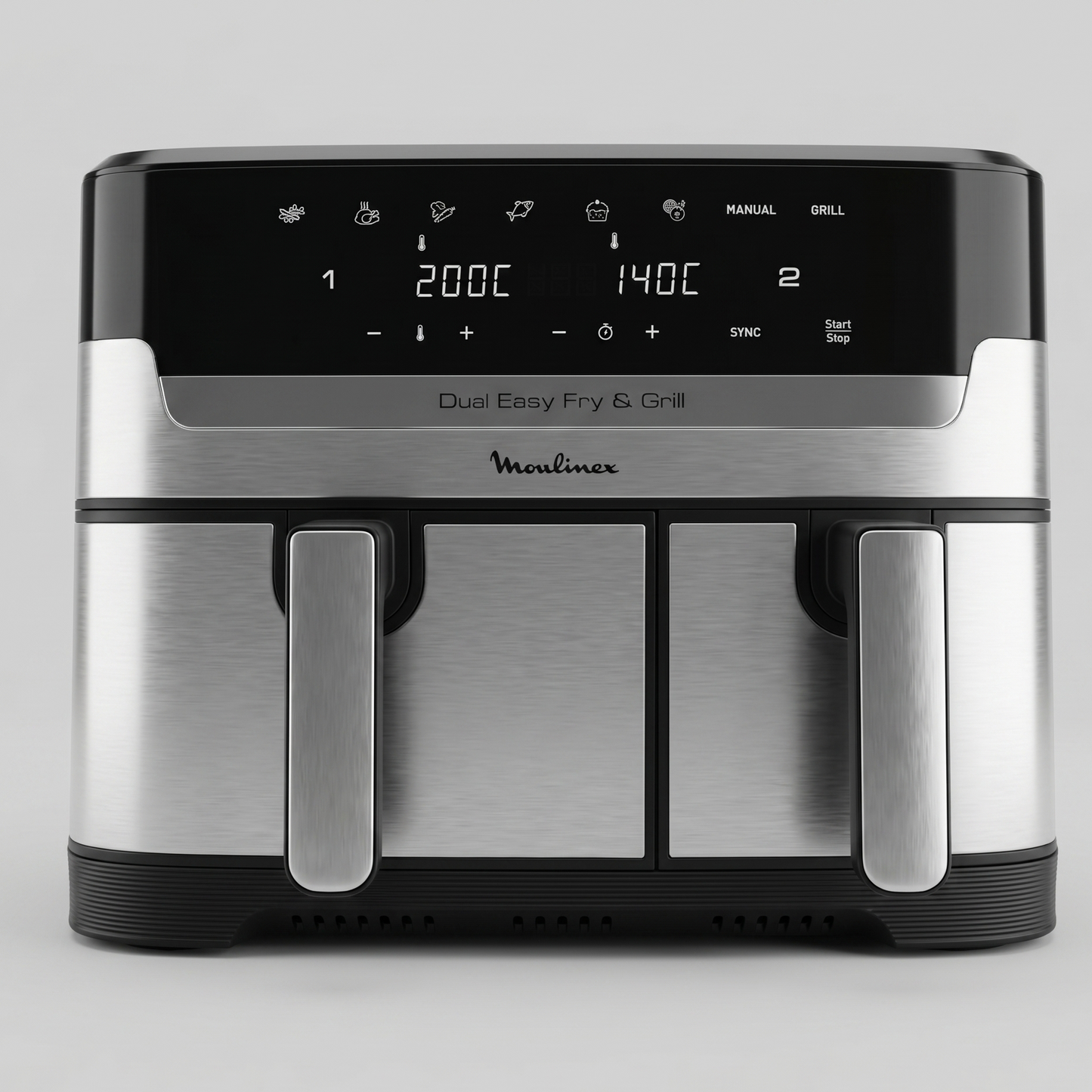 Dual Easy Fry & Grill Moulinex – Friteuse Double Tiroir Intelligente