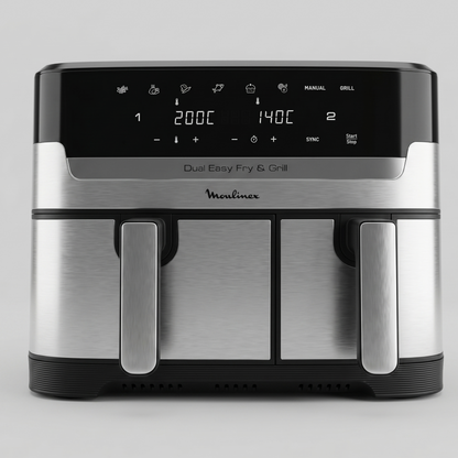 Dual Easy Fry & Grill Moulinex – Friteuse Double Tiroir Intelligente
