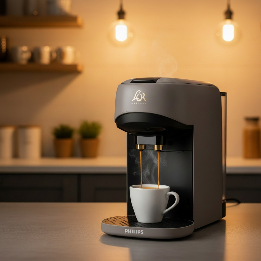 Machine à Café à Capsules Philips L'OR Barista - Gris Premium