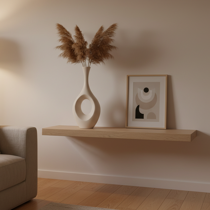 Vase Design Abstrait "Ovale Évidé" – Céramique Scandinave Minimaliste