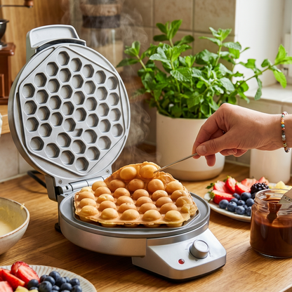 Gaufrier Bubble Waffle Électrique Clatronic