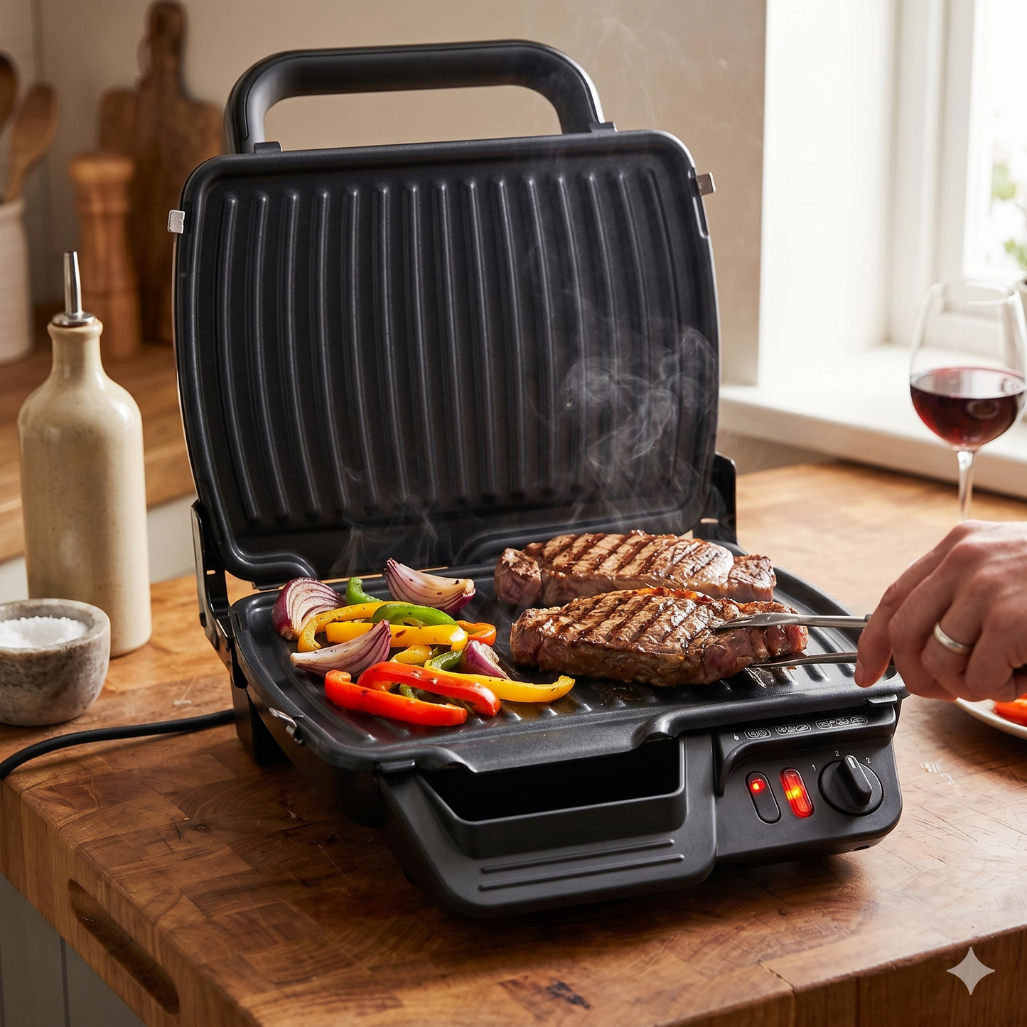 Grill Électrique et Panini Tefal – Cuisson Rapide & Grillades Parfaites
