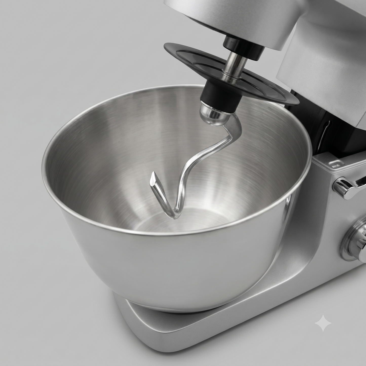 Robot Pâtissier Tirexx Electro – Robot de Cuisine 6 Vitesses Gris Chromé
