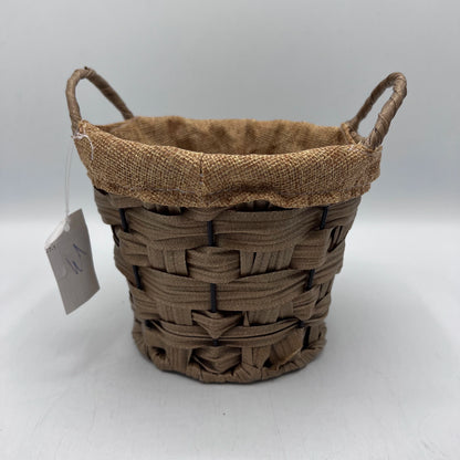 Set Duo de Corbeilles en Fibre Tressée et Toile de Jute - Rangement Authentique