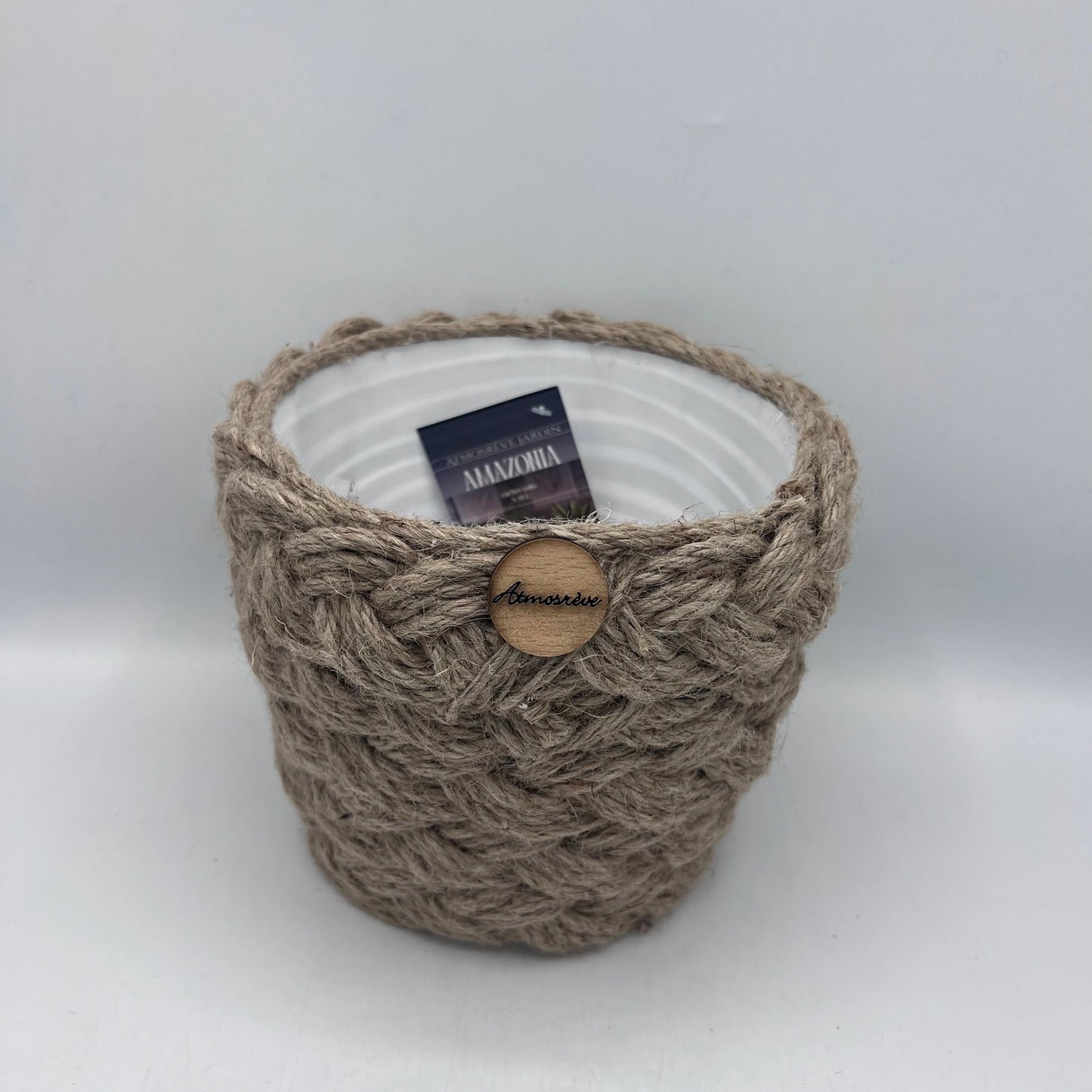 Mini Cache-Pot en Corde de Jute Tressée – Idéal Succulentes & Cactus