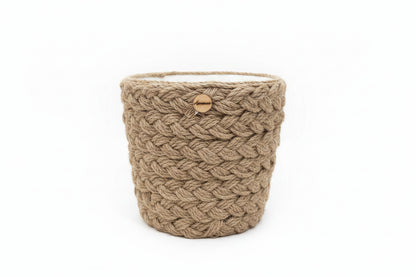 Cache-Pot en Corde de Jute Tressée – Décoration Bohème Chic