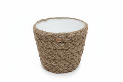 Cache-Pot en Corde de Jute Tressée – Décoration Bohème Chic