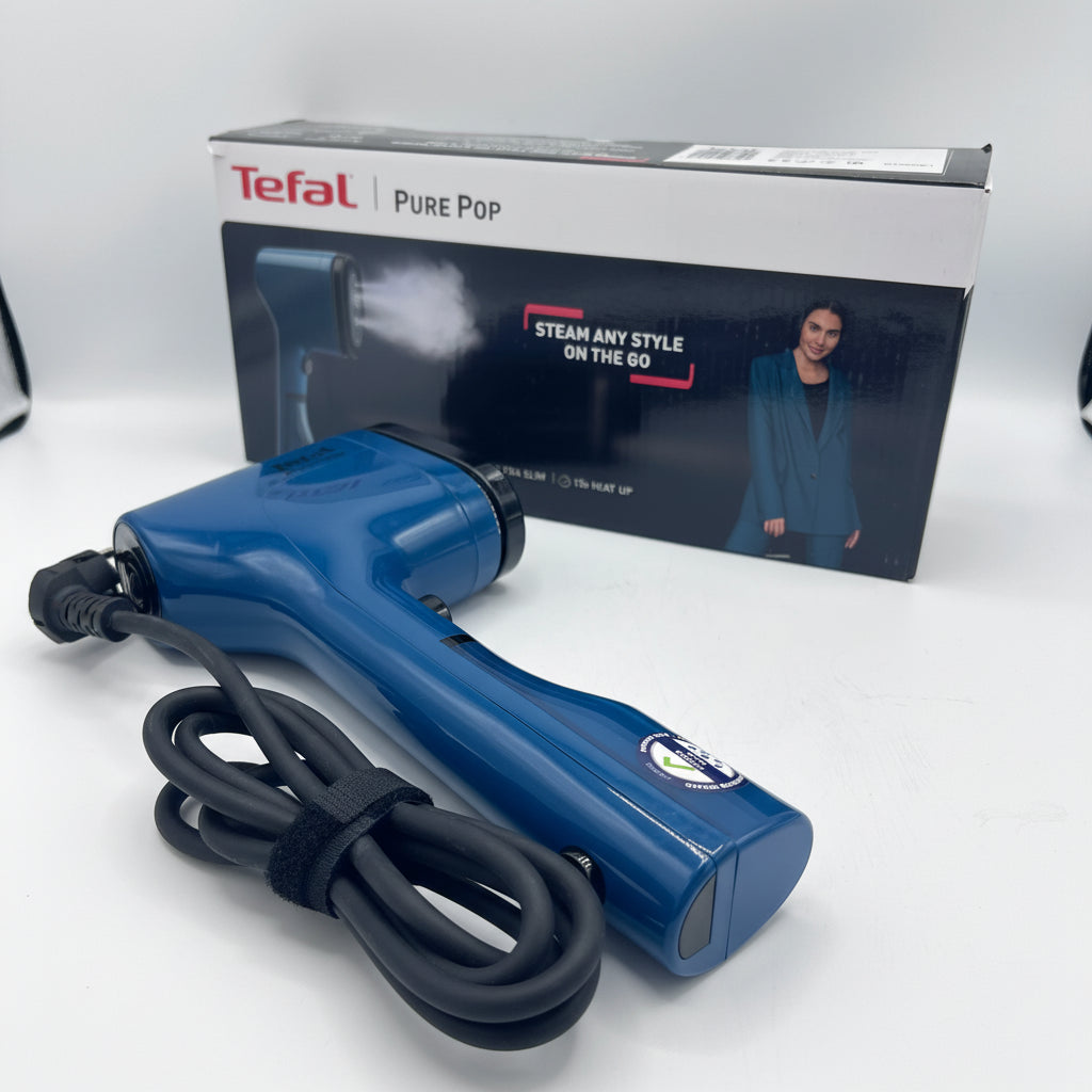Défroisseur Vapeur Portable Tefal Pure Pop Bleu – Ultra-Compact & Rapide
