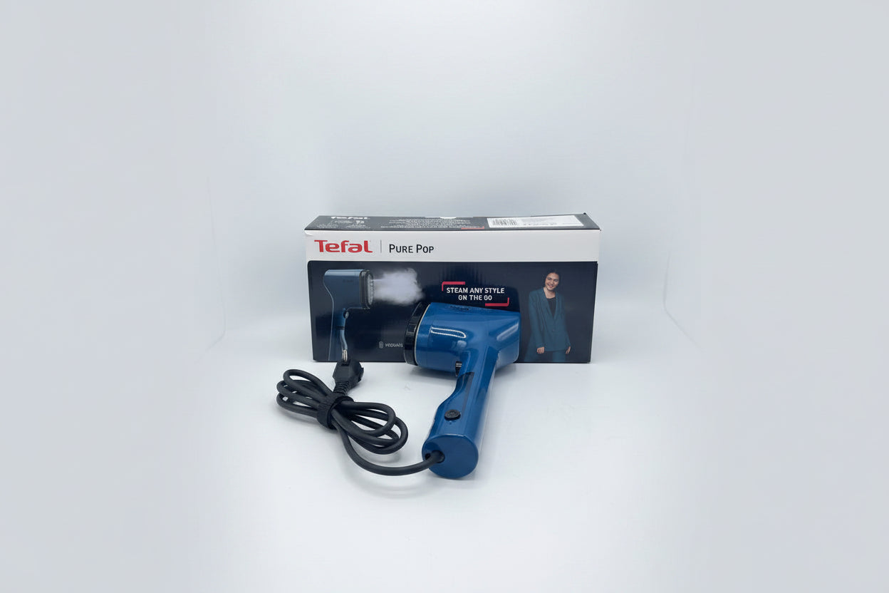 Défroisseur Vapeur Portable Tefal Pure Pop Bleu – Ultra-Compact & Rapide