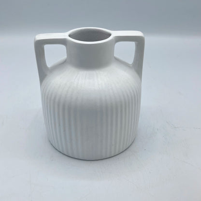 Vase Amphore en Céramique Striée – Design Rustique Chic