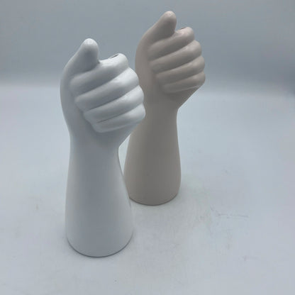 Vase Soliflore Sculptural Forme Main – Céramique Mate