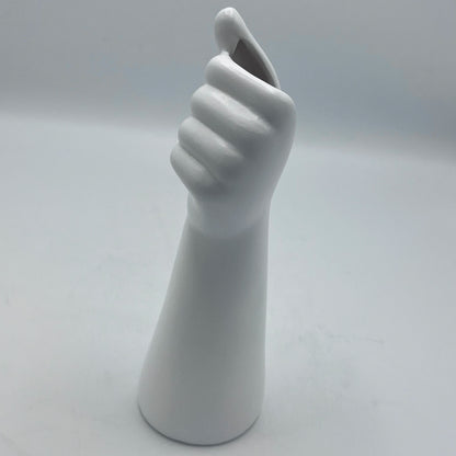 Vase Soliflore Sculptural Forme Main – Céramique Mate