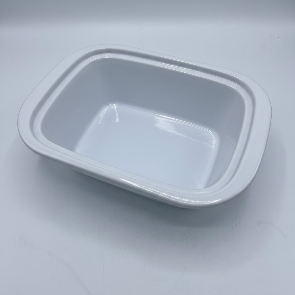 Plat à Four Rectangulaire en Céramique Blanche