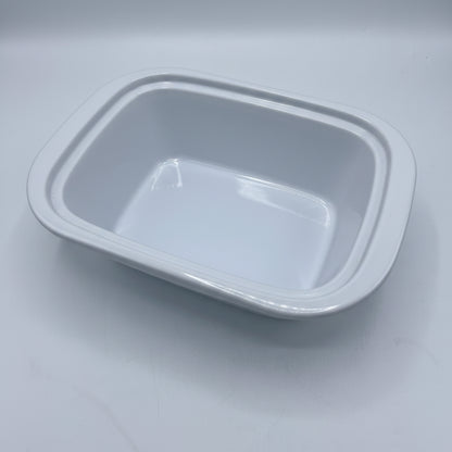 Plat à Four Rectangulaire en Céramique Blanche