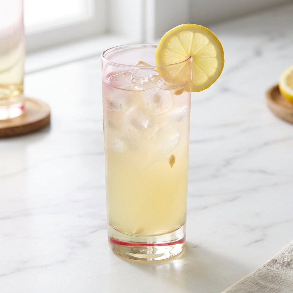 Lot de 6 Verres à Cocktail et Boisson Dégradé Rose et Jaune