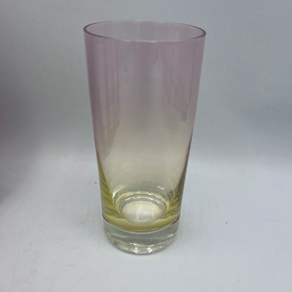 Lot de 6 Verres à Cocktail et Boisson Dégradé Rose et Jaune