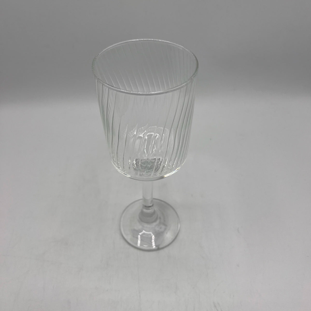 Verre à Pied Design "Borgo Forte" Borgonovo – Style Strié Rétro & Élégance Italienne