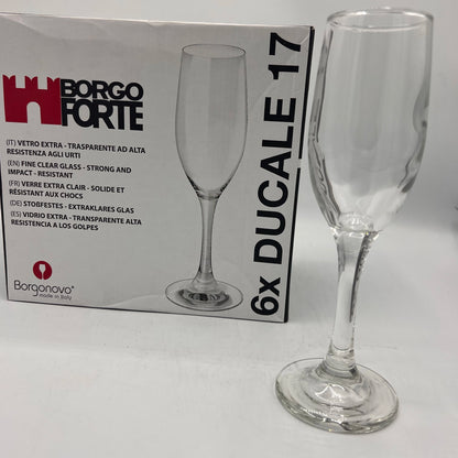 Lot de 6 Flûtes à Champagne "Ducale 17" Borgo Forte